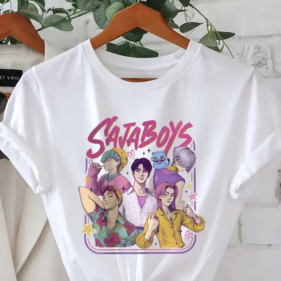 Angel H Other - Saja Boys Kpop Demon Hunters T-Shirt, Huntrix Pin Fan Tee, Mira Zoey Kid Shirt